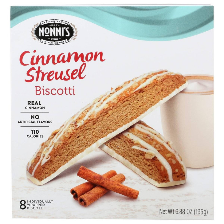 Nonni S Cinnamon Streusel Biscotti 6.88 Oz 197814