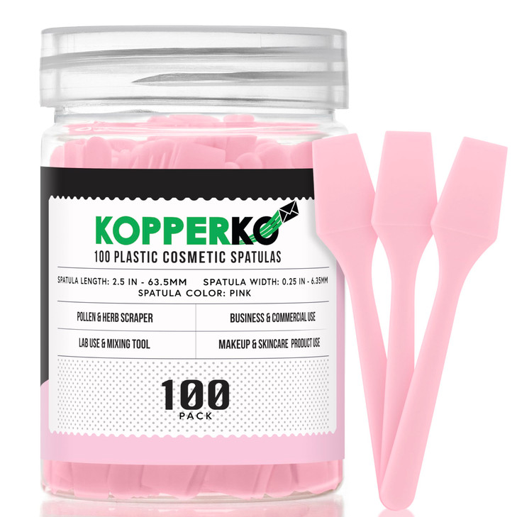 Kopperko Cosmetic Spatulas 2.5 Inch 100 Pack Pink