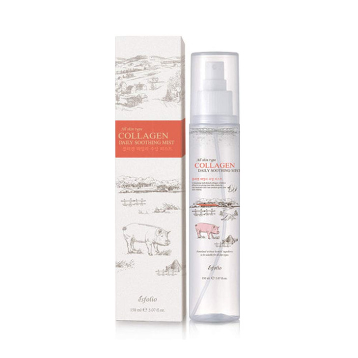 Esfolio Collagen Daily Hydrating Face Mist Moisturizing Facial Spray Lightweight Skin Refresh Spray Fine Mist Daily Skincare Hydration
