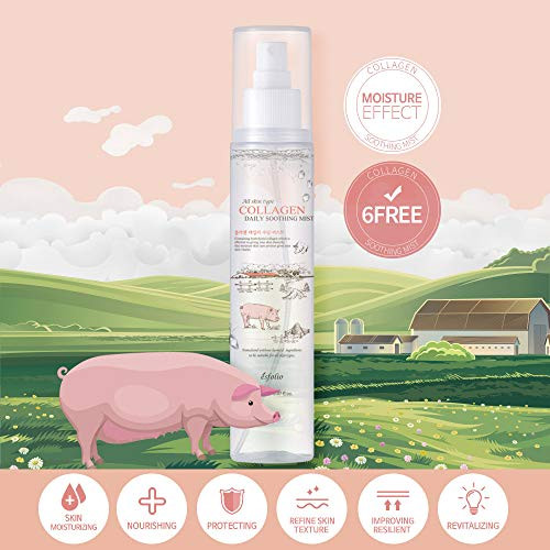 Esfolio Collagen Daily Hydrating Face Mist Moisturizing Facial Spray Lightweight Skin Refresh Spray Fine Mist Daily Skincare Hydration