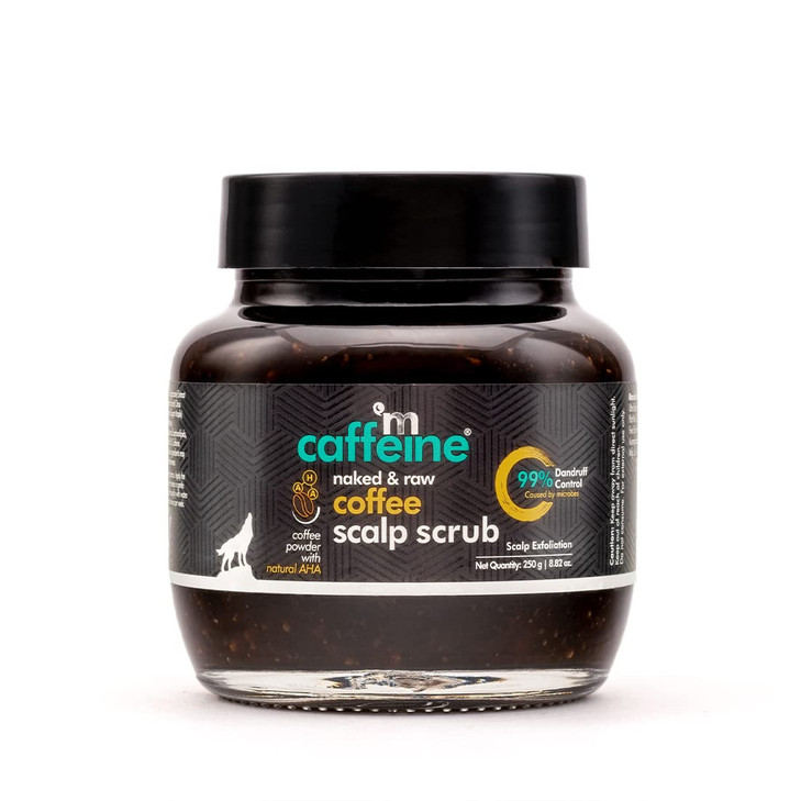 Mcaffeine Naked And Raw Coffee Scalp Scrub Scalp Cleanser Dandruff Removal Suitable For All Hair Types Natural Aha Scalp Exfoliation 8.82 Oz