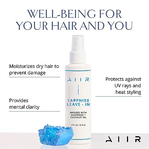Aiir Sapphire Leave In Conditioner Heat Protectant Detangler Spray 6 Oz