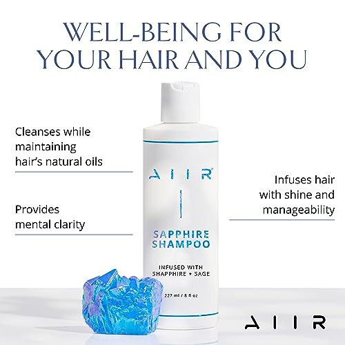 Aiir Sapphire Shampoo Vegan Sulfate Free Hair Growth And Shine Formula