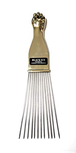 Gold Handle Pick Comb Long