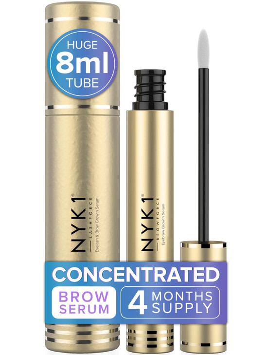 Nyk1 Concentrated Eyebrow Growth Serum For Fuller Thicker Brows Xl 8Ml