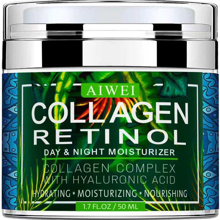 Aiwei Face Moisturizer Collagen Cream Moisturizing Hydrating And Recovery Day Night Face Cream With Retinol And Hyaluronic Acid For Men And