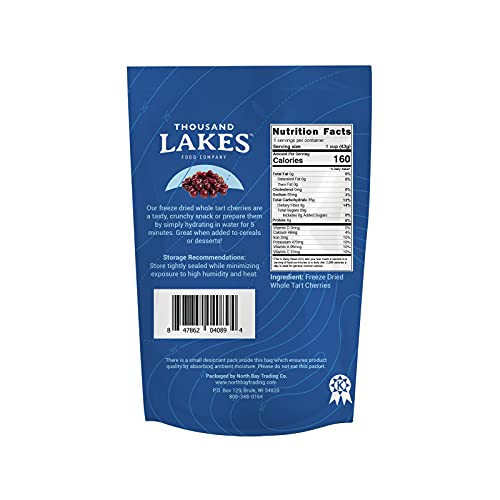 Freeze Dried Tart Cherries 1.5 Oz Thousand Lakes Brand
