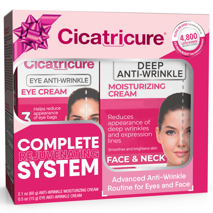 Cicatricure Deep Anti Wrinkle Kit Eye Cream And Face And Neck Cream 2 Count