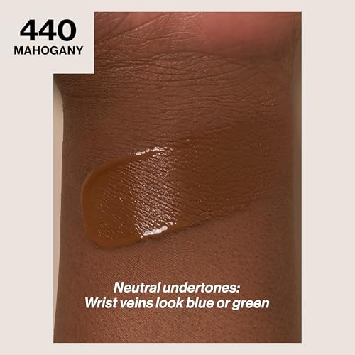 Revlon Liquid Foundation, ColorStay Face Makeup for Combination & Oily Skin, SPF 15, Medium-Full Coverage with Matte Finish, 440 Mahogany, 1 fl oz