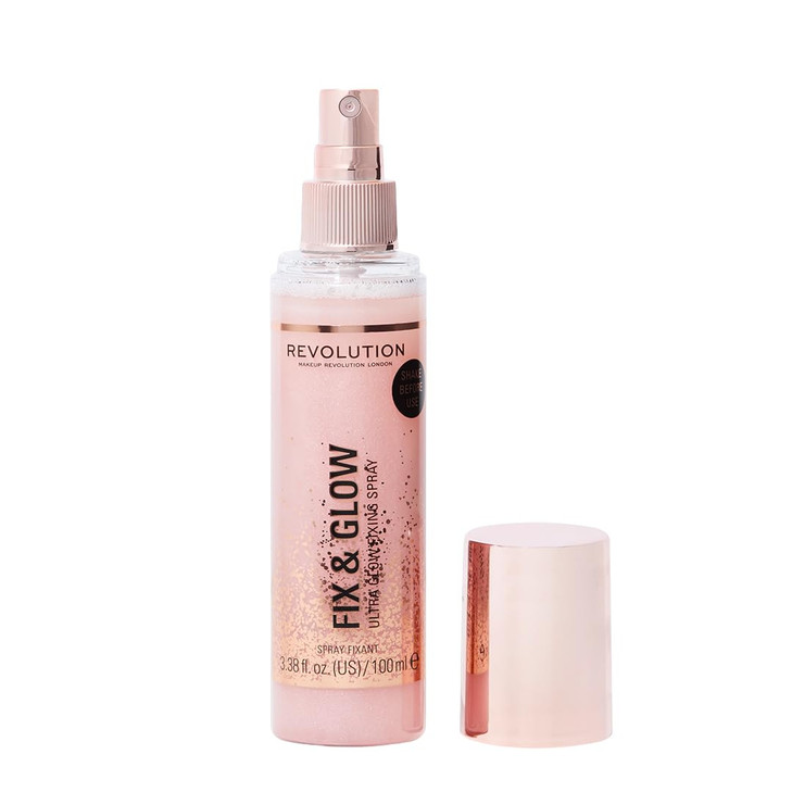 Makeup Revolution Fix And Glow Fixing Spray Illuminating And Hydrating Vegan And Cruelty Free 3.38 Fl Oz