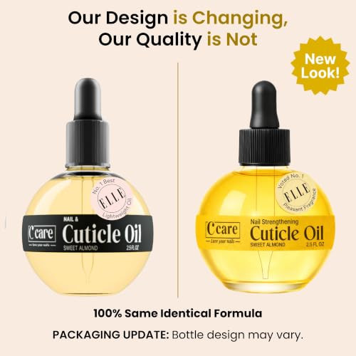 C Care Sweet Almond Cuticle Oil For Nails 2.5 Oz Overnight Cuticle Repair Oil For Dry Cuticles Nail Strengthener And Moisturizer Includes