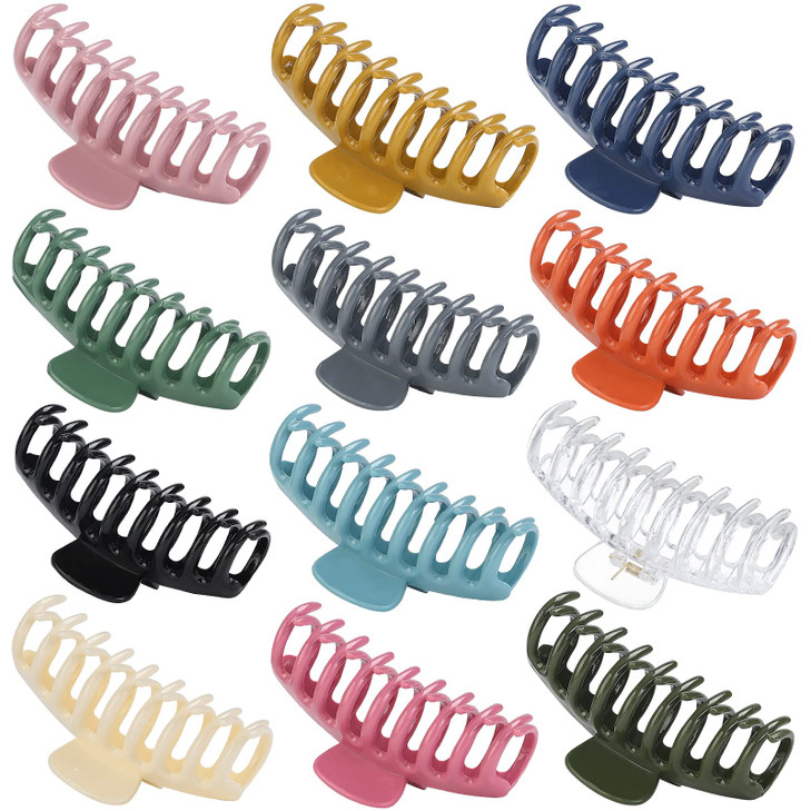 New Live 12 Pcs Hair Clips Claw Clips Hair Clips For Women Hair Accessories