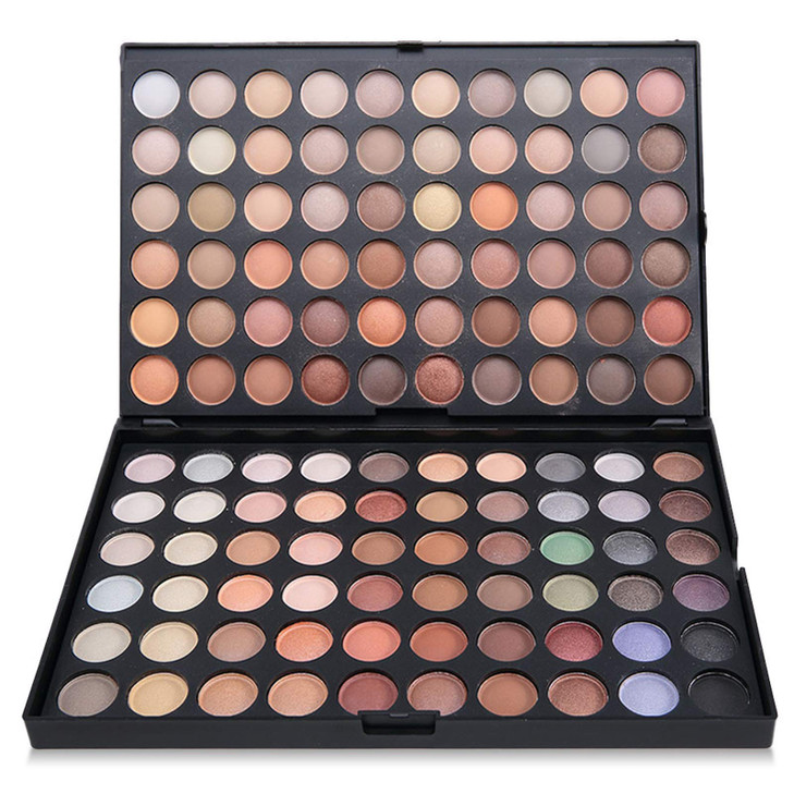 Joyeee 120 Nude Eyeshadow Palette Beauty Makeup Palette Multicolor Combinable Highly Pigmented Warm Color Cosmetic Sweatproof Matte Pearl
