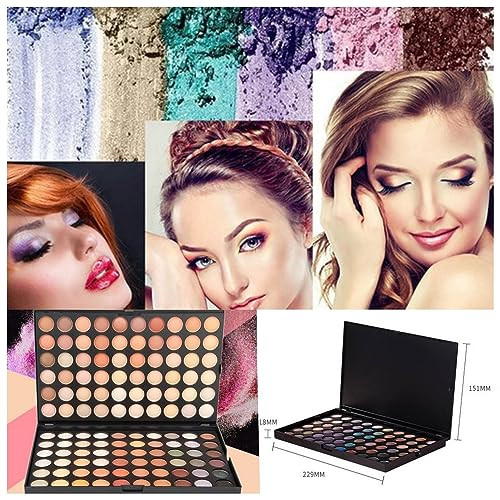 Joyeee 120 Nude Eyeshadow Palette Beauty Makeup Palette Multicolor Combinable Highly Pigmented Warm Color Cosmetic Sweatproof Matte Pearl