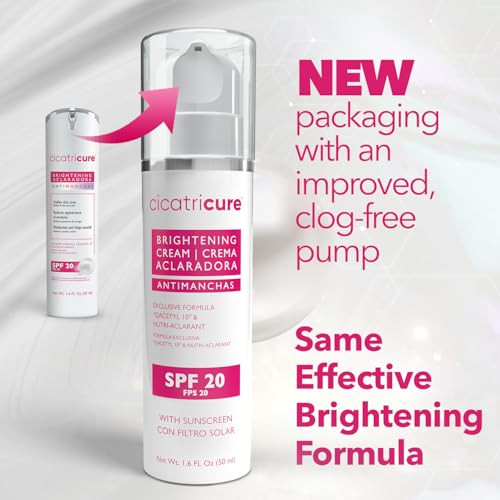 Cicatricure Brightening Facial Moisturizer 3 In 1 Face Cream With Anti Wrinkle Q Acetyl 10 And Nutri Aclarant Spf 20 Brighten And Even Skin