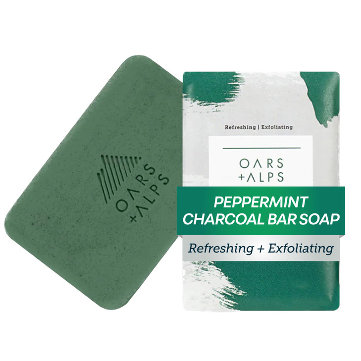 Oars Plus Alps Exfoliating And Moisturizing Mens Bar Soap Peppermint 1Pk