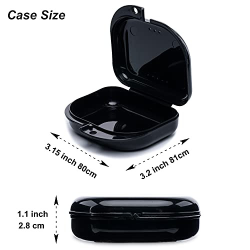 Boomiboo Retainer Case With Vent Holes 4 Pcs Denture Cases