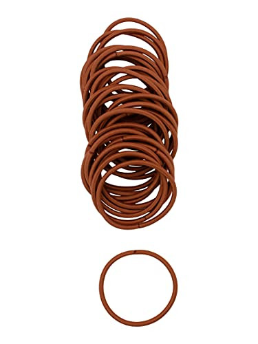 Heliums Large Hair Ties Ginger 30 Pack 2.25 Inch Thick Ponytail Holders 4Mm Hair Elastics