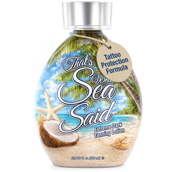 Tanning Bed Lotion Accelerator Bronzer And Dha Free That S What Sea Said Extreme Dark Indoor Tanning Lotion For Sunbeds And Outdoor Sun