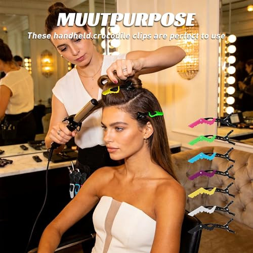 Rat Tail And Parting Combs With Styling Clips 3 Metal Teasing Combs For Braids 7 Professional Sectioning Hair Clips