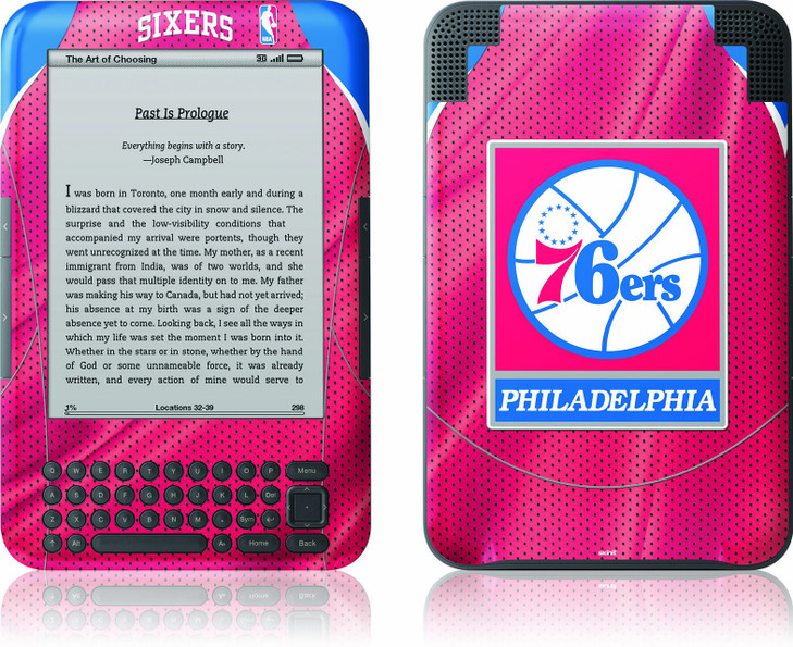 Skinit Kindle Skin (Fits Kindle Keyboard), Philadelphia 76ers