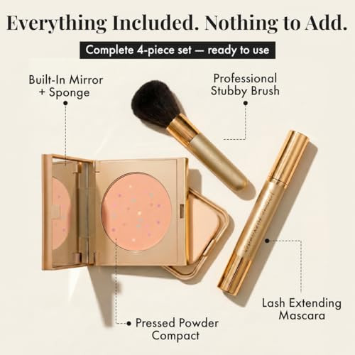 Magic Minerals Powder Foundation 4Pc Set By Jerome Alexander Medium Dark