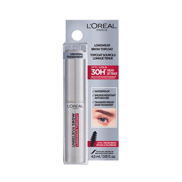 L Oreal Paris Unbelieva Brow Longwear Eyebrow Topcoat Waterproof Smudge Resistant Transfer Proof Quick Drying Easy And Quick Application