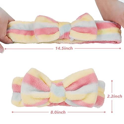 Spa Headband 9 Pcs Facial Makeup Skincare Headbands For Washing Face