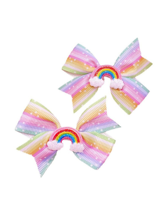 Baby Rainbow Cloud Headband Girls Hair Clips Pin Cloud Hair Band Rainbow Headwear Bbg17 Hair Clips A