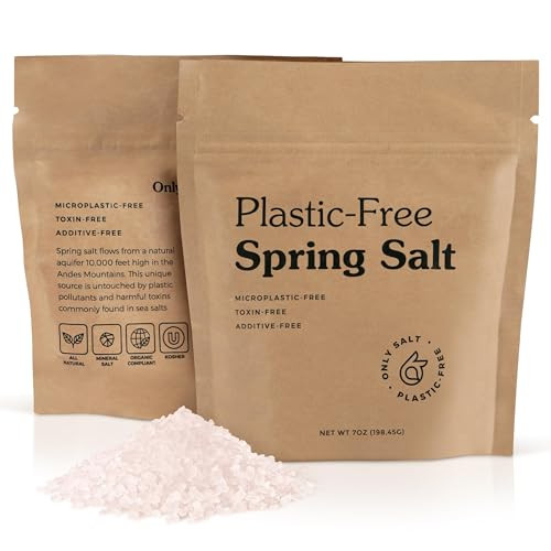 Ancient Spring Salt Organic Natural Microplastic And Toxin Free 7Oz Pouch