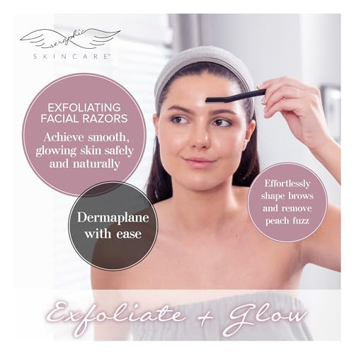 Dermaplane Razor For Women Face 3Pc Eyebrow Razor And Facial Razor Blades