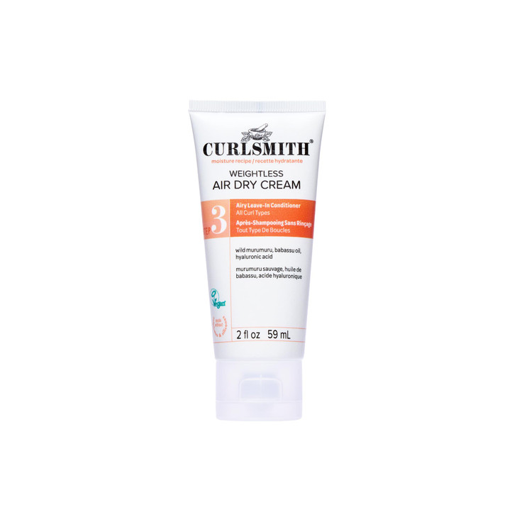 Curlsmith Weightless Air Dry Cream Leave In For Curly Hair 2 Oz