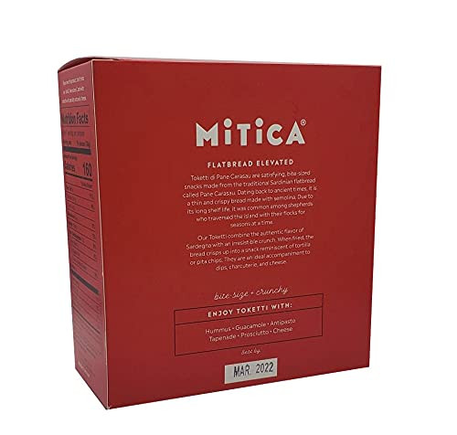 Mitica It361 Toketti Di Pane Carasau Sardinian Flatbread 7Oz 198Grs Pack Of 1