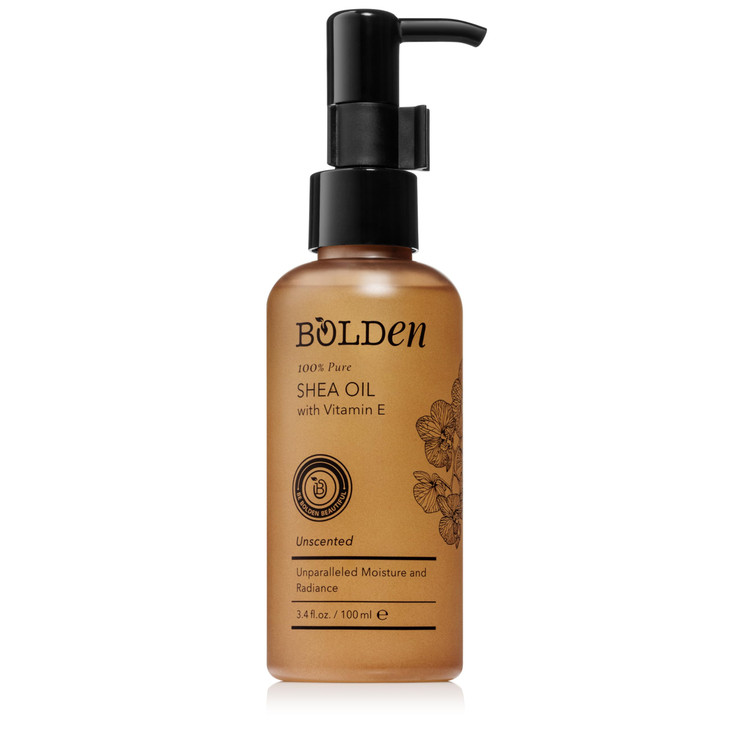 Bolden Shea Oil With Vitamin E 100 Percent Natural Unparalleled Moisture And Radiance For Skin And Hair Unscented 3.4 Fl Oz