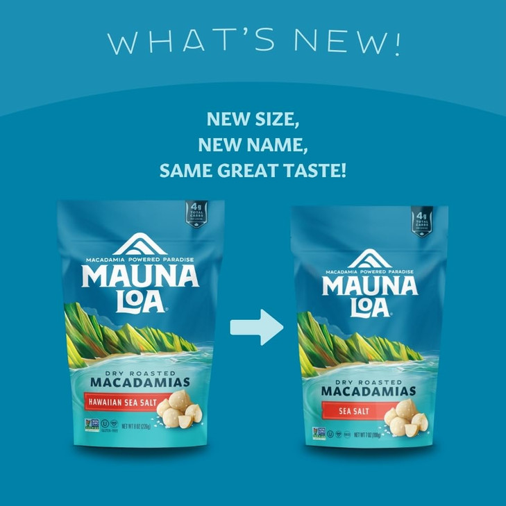 Mauna Loa Sea Salt Roasted Macadamia Nuts 7 Oz