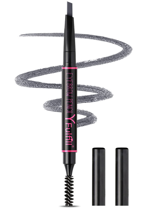 Yfulfill Gray Eyebrow Pencils For Older Women With Grey Silver White Hair