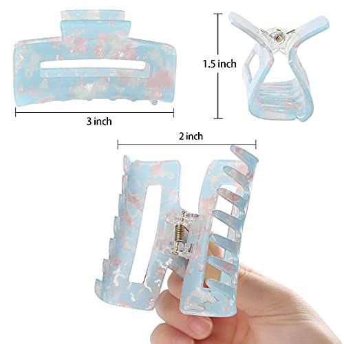Laxizar 8 Pcs Hair Clips Claw Clips 3 Inch Hair Accessories For Women