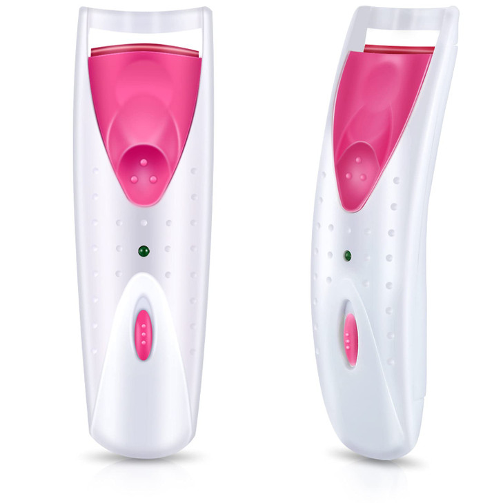 2 Pieces Heated Eyelash Curler Electric Eyelash Curlers Painless Safety Design With Double Silicone Curling Pad For Women Long Lasting