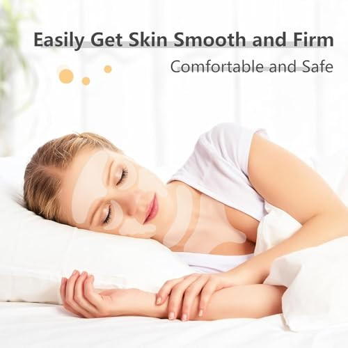 Maitys 32 Pcs Silicone Face Mask And Anti Wrinkle Patches Clear Pink