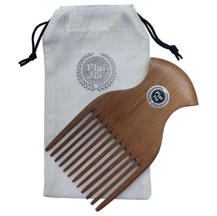 Plai Na Wooden Afro Pick Comb For Natural Black Hair No Snags No Static No Tangle For Women And Men