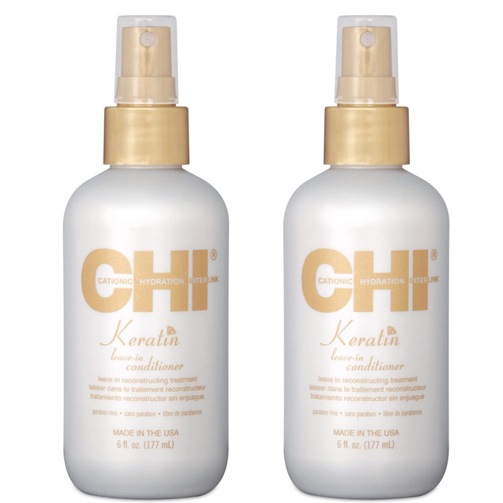 Chi Keratin Leave In Conditioner Hydrating Conditioner 6 Oz Pack Of 2