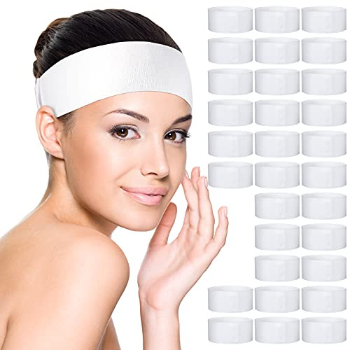 Waydress 140 Pcs Disposable Spa Facial Headbands Stretch Soft None