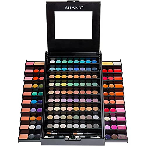 Shany Elevated Essentials Makeup Set All In One Makeup Kit With 72 Eyeshadows 28 Lip Colors 18 Gel Eyeliners 10 Blushes 1 Eye Primer And 1