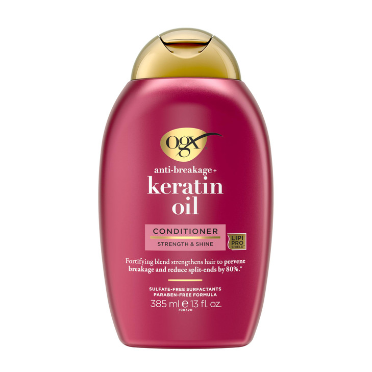 Anti-Breakage + Keratin Oil Fortifying Anti-Frizz Conditioner for Damaged Hair & Split Ends, with Keratin Proteins & Argan Oil, Paraben-Free, Sulfate