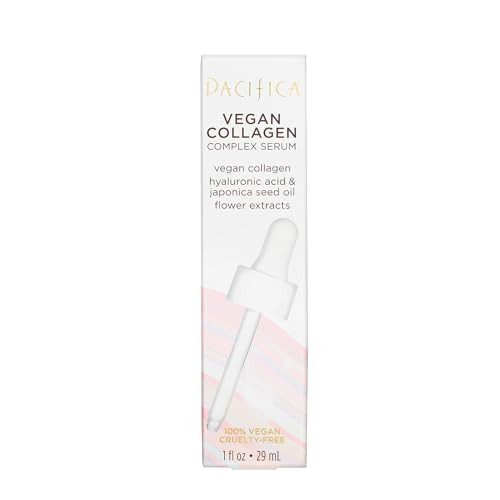 Pacifica Vegan Collagen Complex Face Serum Anti Aging Hydrating Serum W Hyaluronic Acid For Plumping And Firming Collagen Boosting Facial