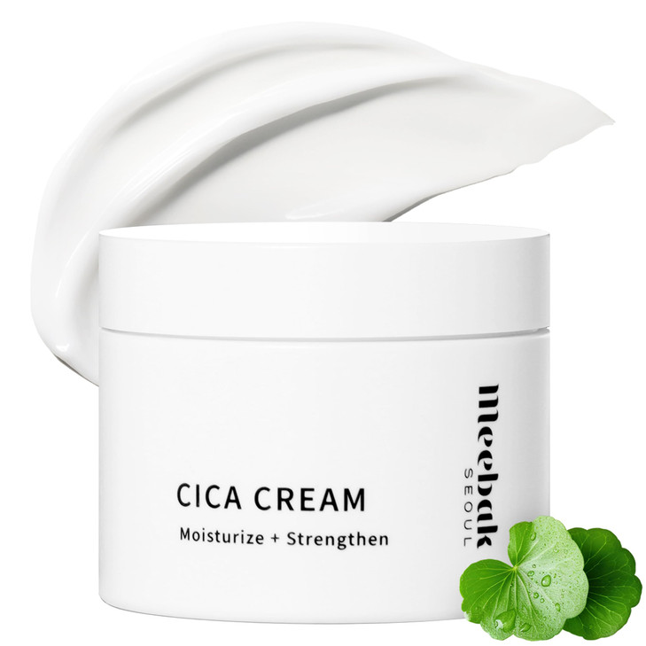 Meebak Cica Cream Daily Repair Moisturizer With Niacinamide Ceramide And Retinol Deep Hydration And Soothing Locks In Moisture Suitable For