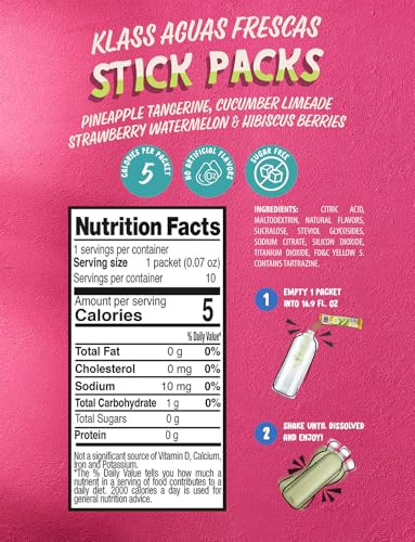 Klass Aguas Frescas Classic Variety Zero Sugar Drink Mix 40 Sticks