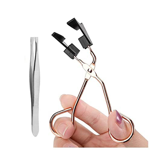 Indkopva Magnetic Eyelashes Applicator Helper Tool Magnetic False Eyelashes Clip Easily Apply Magnetic Eyelash Curler Partner With Eyebrow