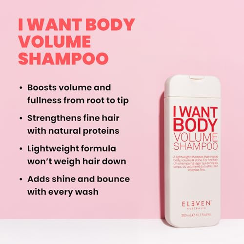 Eleven Australia I Want Body Volume Shampoo Sulfate Free 10.1 Fl Oz