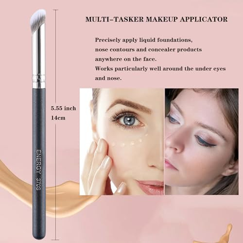 Energy Concealer Brush Angled Under Eye Makeup Small Foundation Precision Face Blending Brush 370S Concealer Brush